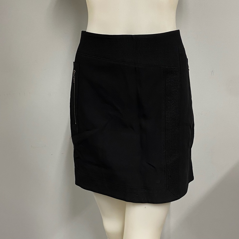 Helmut Lang Palm Suiting Black Mini Skirt